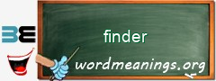 WordMeaning blackboard for finder